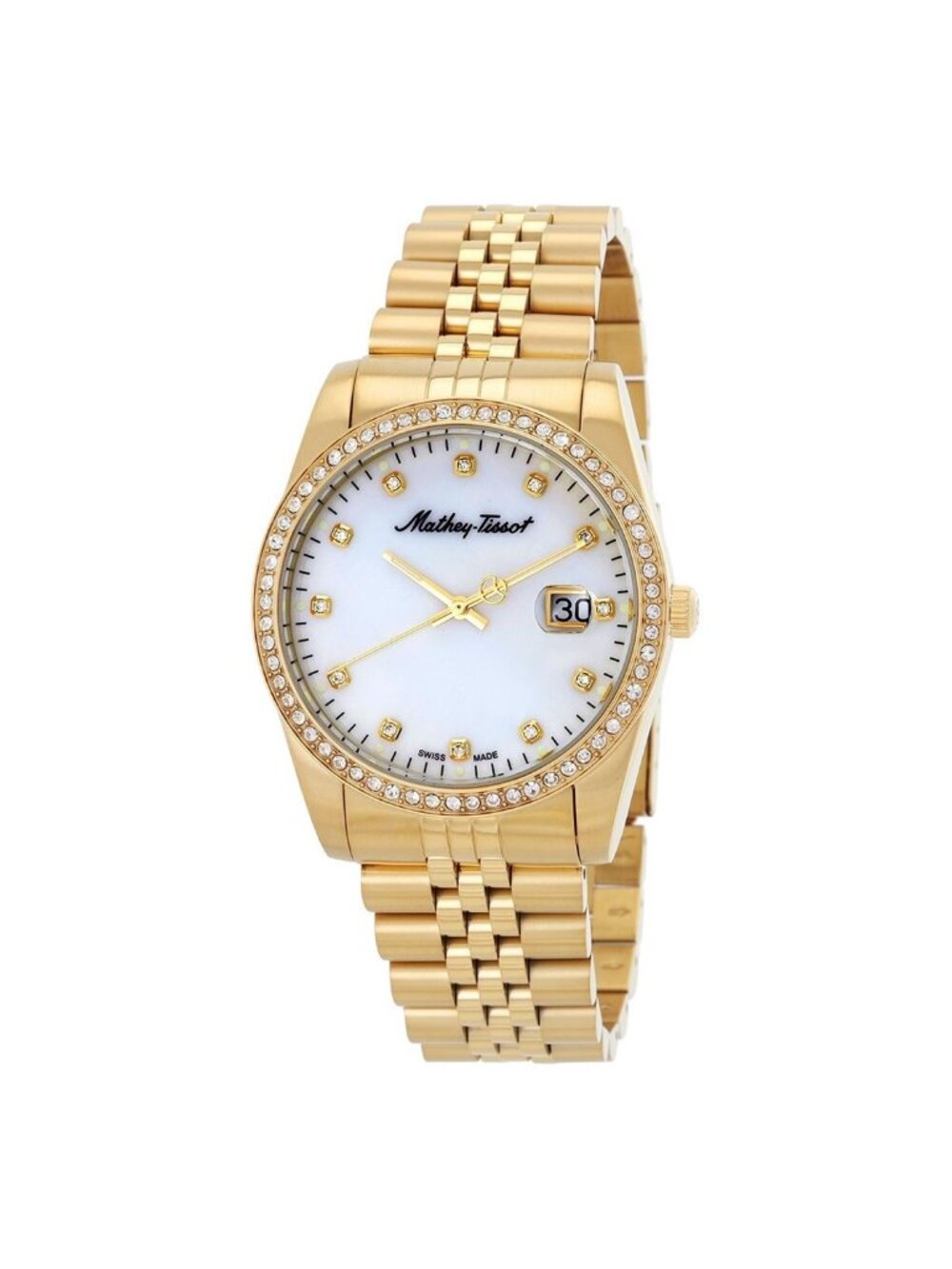 NWT Mathey-Tissot Mathy IV Quartz Mother of Pearl Dial Men's Watch